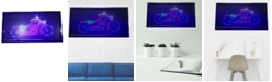 Creative Motion Lighted Motor Cycle Wall Art